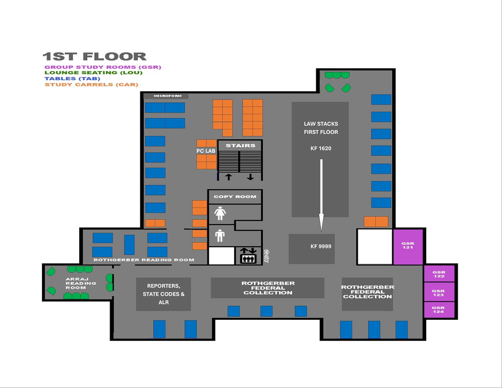 Library 1st floor floorplan