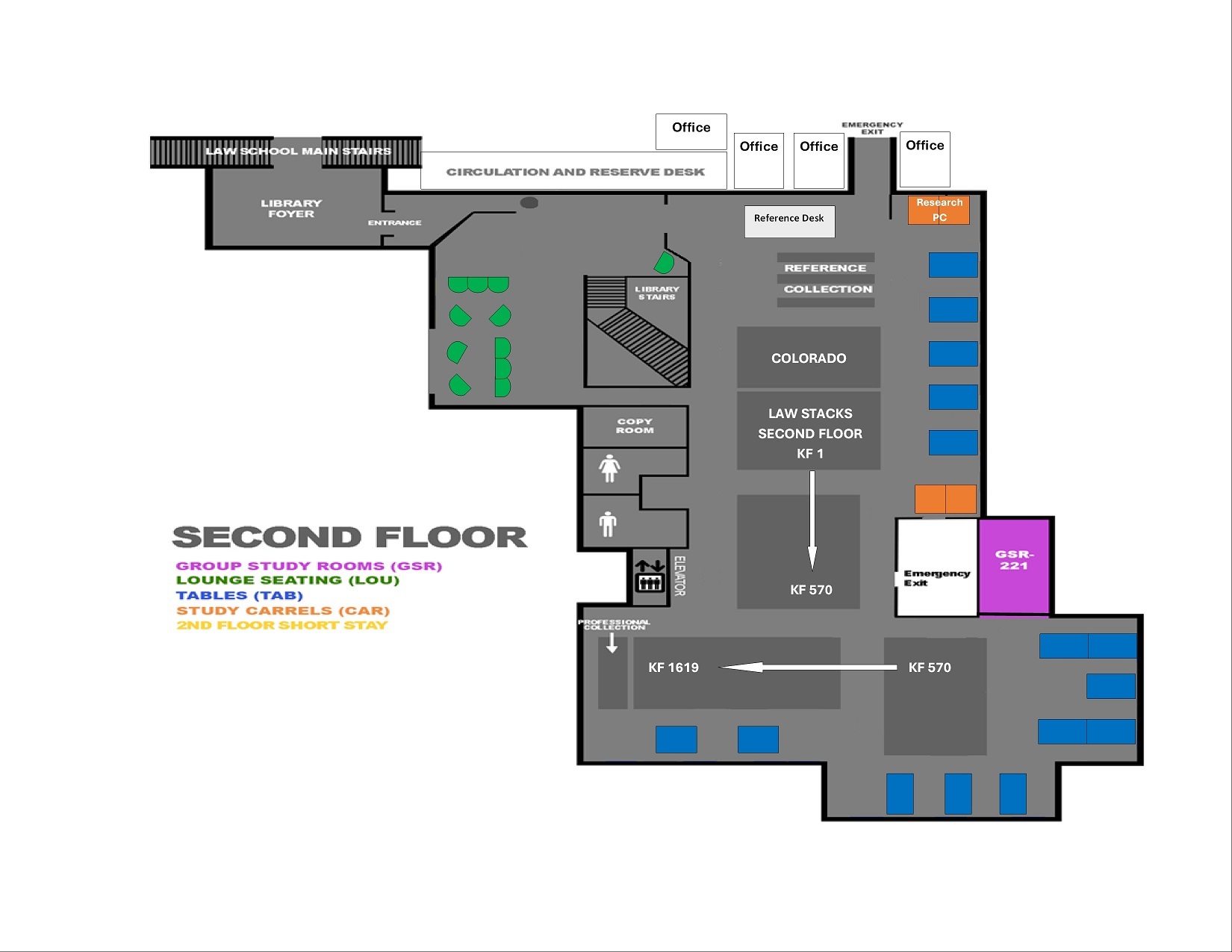 Library 2nd floor floorplan
